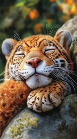 Tranquil Leopard Resting