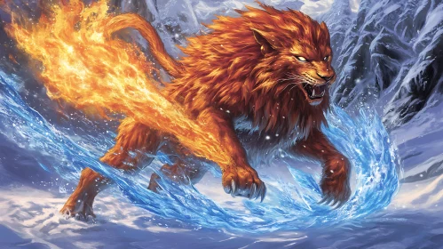 Lion of Opposing Elements