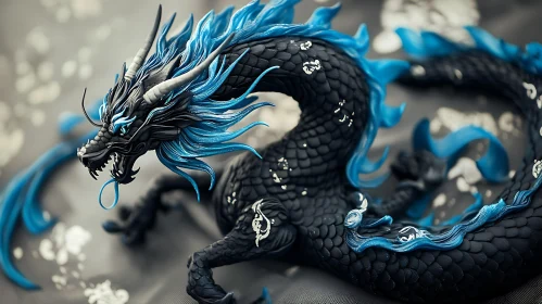 Detailed Dragon Figurine Art