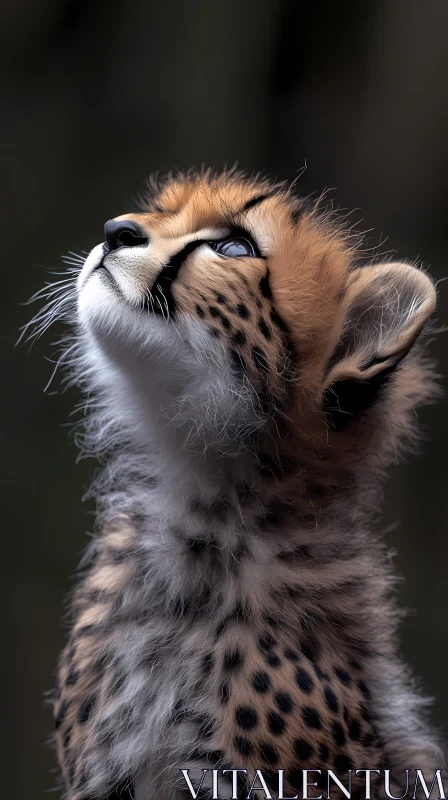 Cheetah Cub in Natural Light AI Image