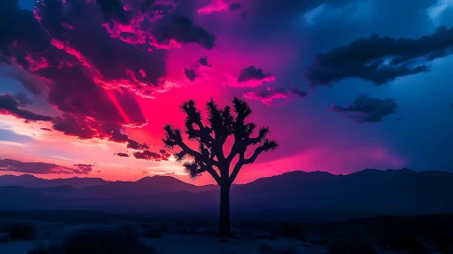 Tree Silhouette at Sunset
