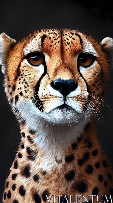 AI ART Portrait of a Majestic Cheetah