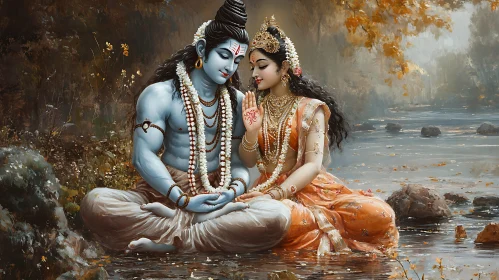 Divine Couple by the River