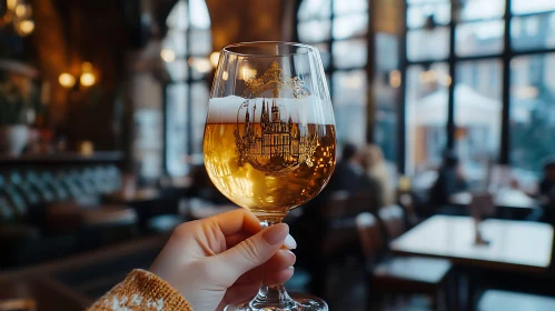 Czech Beer in Traditional Glassware