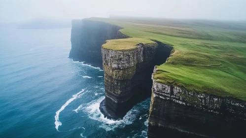 Stunning Coastal Landscape with Cliffs and Waves