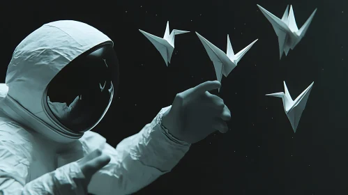 Weightless Origami Space Dream