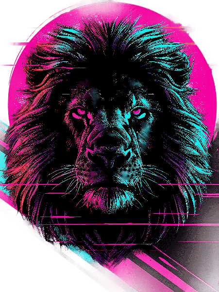 POD Design Retro Lion