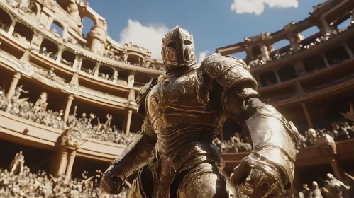 Armored Warrior in Colosseum