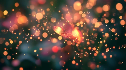 Warm Bokeh Lights Abstract Design