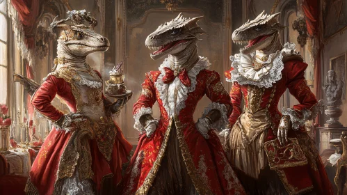 Dinosaur Renaissance Fashion