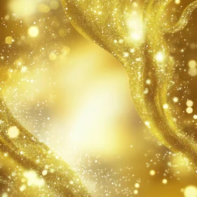Radiant Gold Glitter Background
