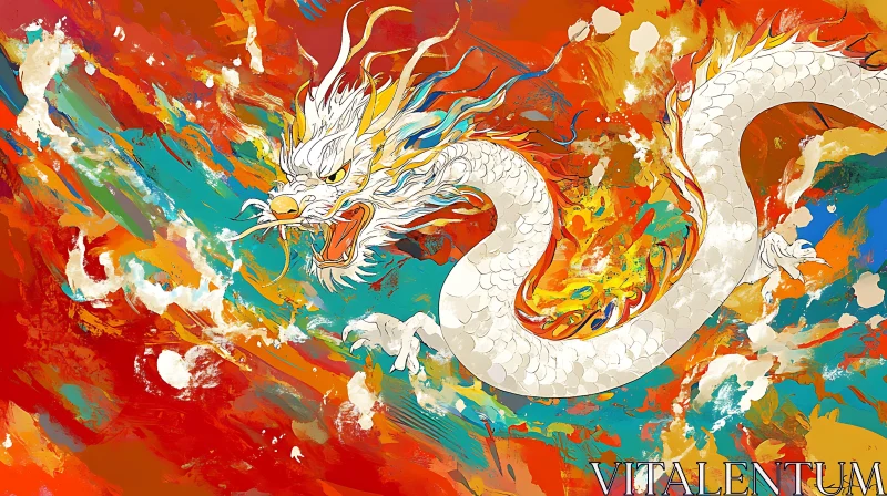 AI ART Soaring Dragon: A Fantasy Art Piece