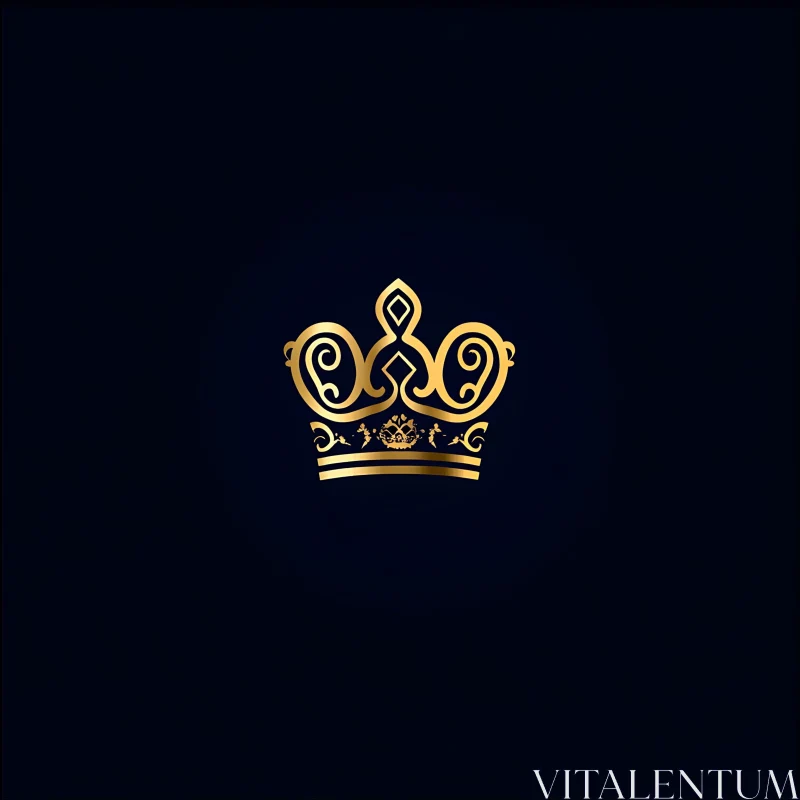 Luxurious Royal Crown Design AI Image