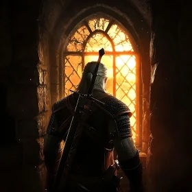 Armored Figure at Window