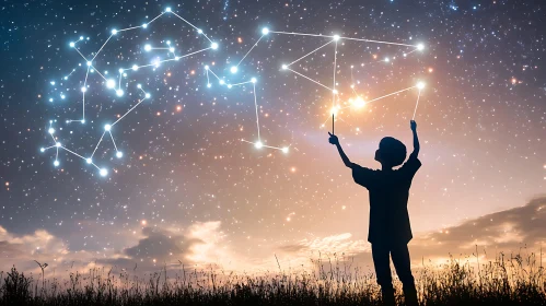 Stargazer's Dream: A Child and the Cosmos