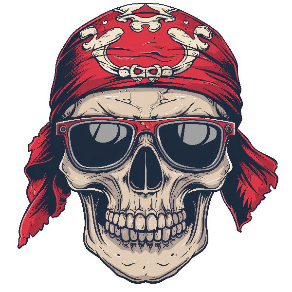 Pirate Skull Illustration