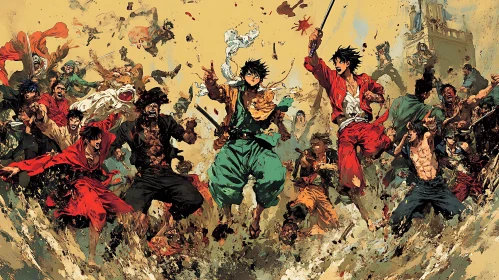 Epic Anime Battleground Illustration
