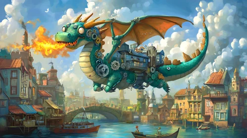 Mechanical Dragon in Urban Fantasy