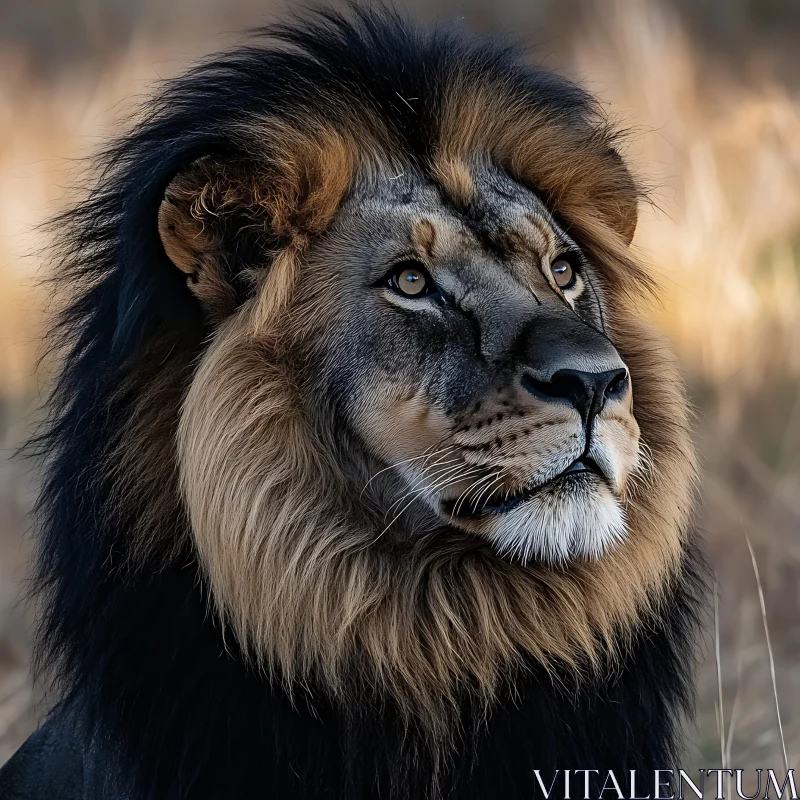 AI ART Majestic Male Lion