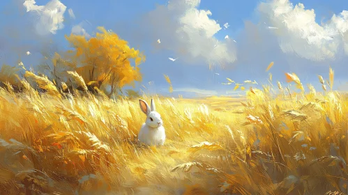 Pastoral Scene with Rabbit