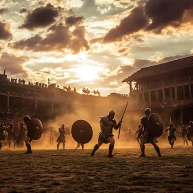 Warriors Clash in the Arena