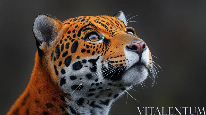 Jaguar Gazing Upwards AI Image