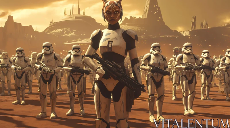 Star Wars: Ahsoka and the Stormtroopers AI Image