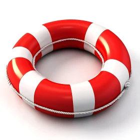 Red and White Life Preserver