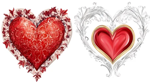 Ornate Hearts: A Symbol of Love