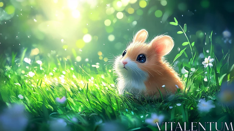 Hamster in Nature AI Image