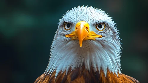 Eagle Close-Up with Intense Gaze