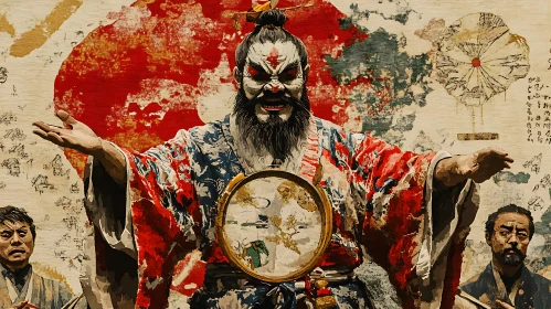 Traditional Japanese Man Art