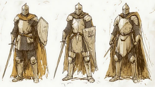 Armored Knights Sketch