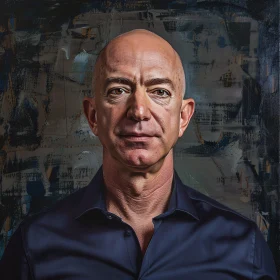 Jeff Bezos Abstract Portrait