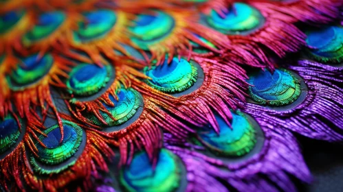 Colorful Feathers Close-Up: A Journey into Macro Art