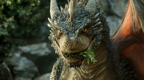 Dragon Eating Greens