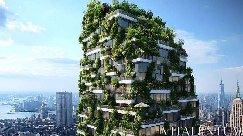 Sustainable Architecture: Urban Green Building AI Image