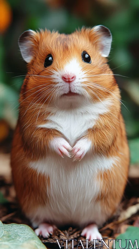 AI ART Cute Hamster with Glossy Eyes