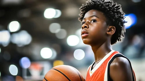 Boy with Basketball