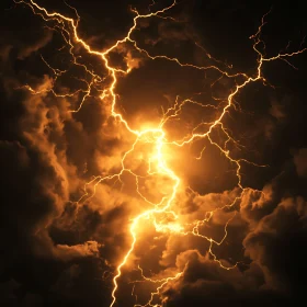 Lightning Illuminating Dark Clouds
