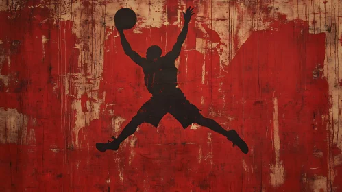 Athlete Silhouette Art