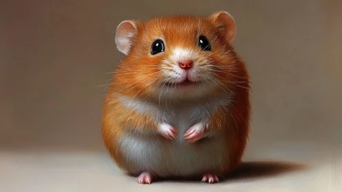 Adorable Furry Hamster