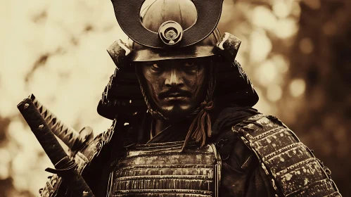 Armored Samurai Portrait