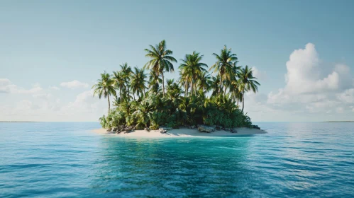 Serene Tropical Beach Island Oasis