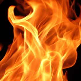 Intense and Vivid Flames