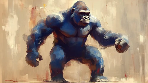 Blue Gorilla Art