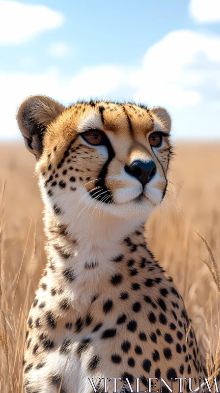 Cheetah in the Wild AI Image