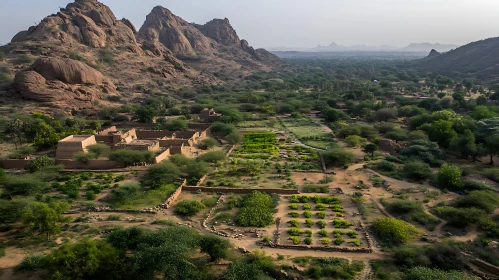 Mountain Village Aerial View