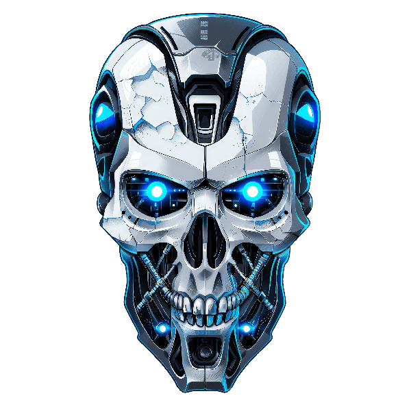 Techno Skull Tee POD Design