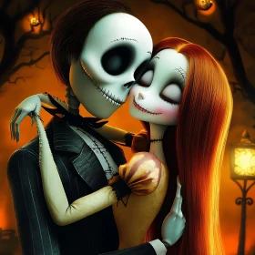 Animated Halloween Romance